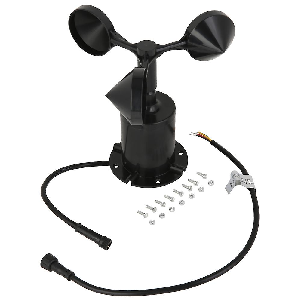 RS485 Pulse Signal Output Polycarbonate Wind Speed Sensor Three Cups Anemometer