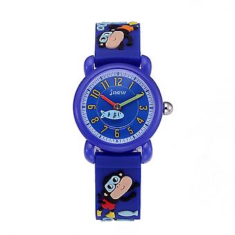JNEW A335-86267 3D Silicone Cartoon Watch