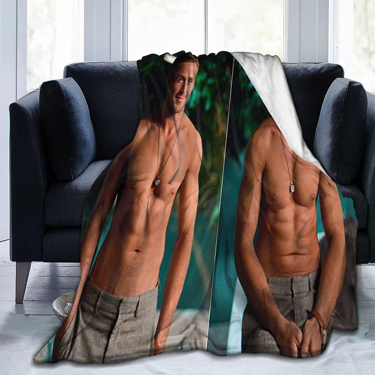Ryan Gosling Blanket,Lightweight,Ultra-Soft Comfy Flannel Blanket,Microfiber Fleece Blanket,Anti-Pilling Plush Blanket for Couch Bed Sofa a477
