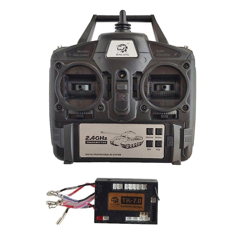 1/16 Car 7.0 Mainboard + 2.4g Transmitter Remote Control System Set For Heng Long Rc Tank Model