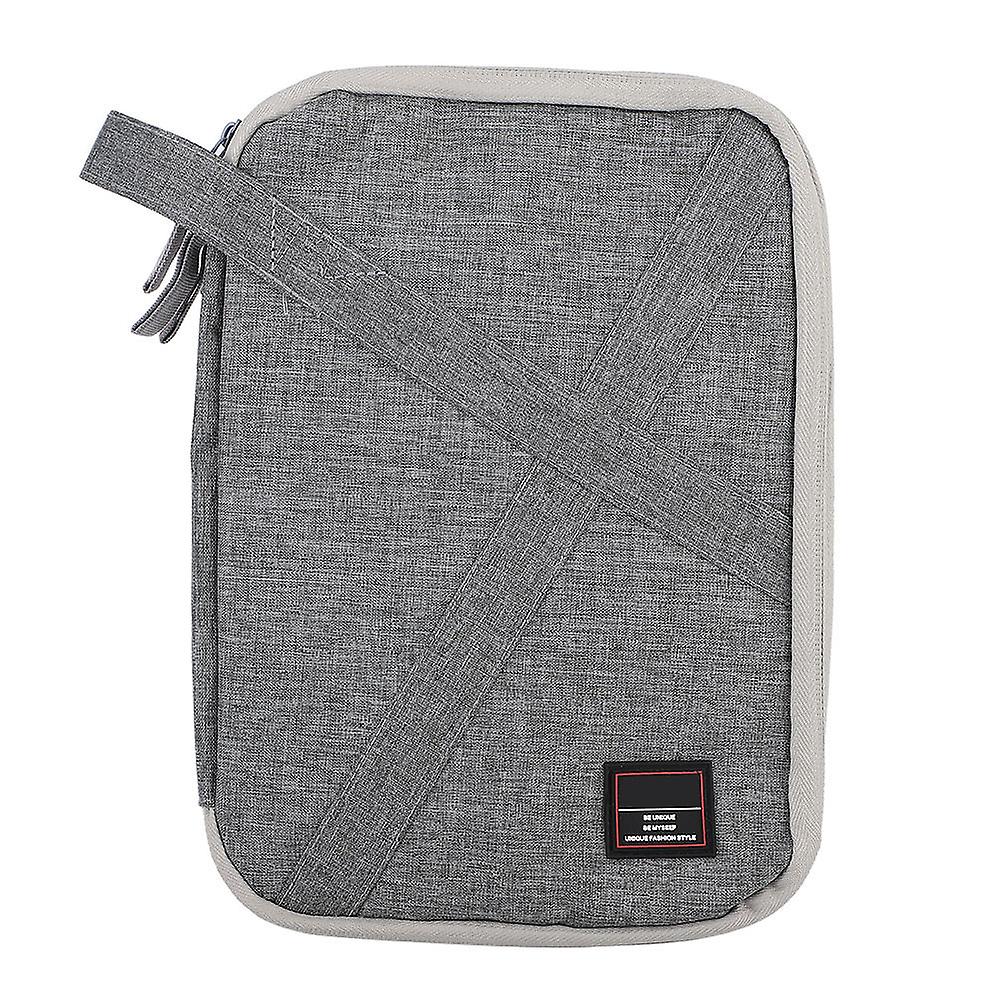 Electronics Accessories Case, Waterproof Portable Cable Accessories  Organizer Bag(Gray)