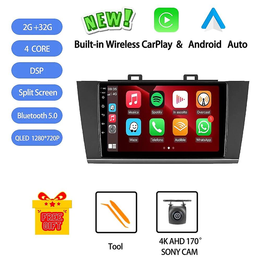 Android 13 For Subaru Outback Legacy 2015-2018 Car Radio Stereo Multimedia Video Player Gps Wireless Carplay Head Unit Rds Dsp
