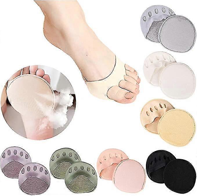 Comfortable Non-slip Corrective Toe Socks 1 Pair Fabric Forefoot Pads Women's High Heels Invisible Socks Breathable Honeycomb Forefoot Pads