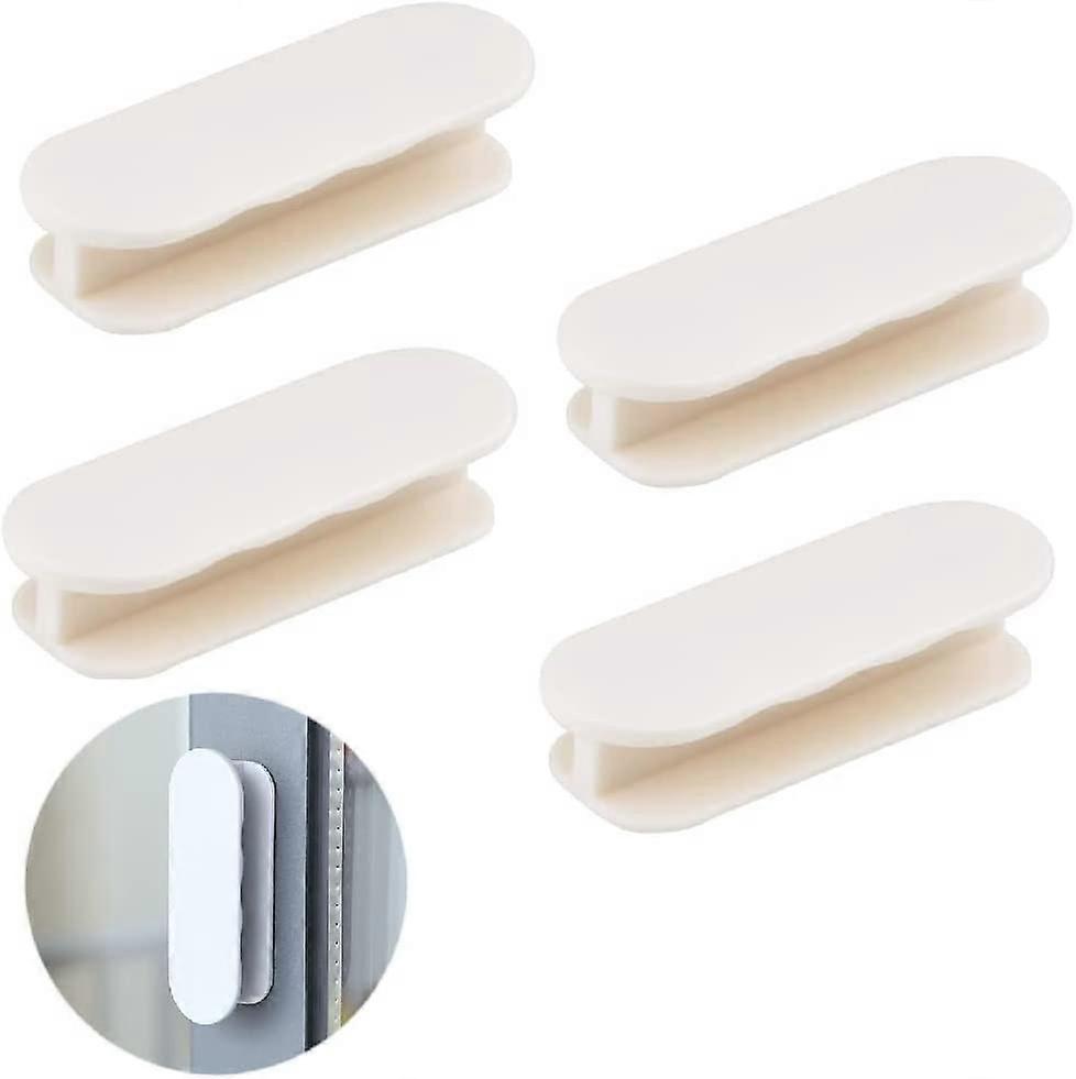 4 Pieces Self Adhesive Window Handle, Self Adhesive Sliding Door Handle, Closet Door Knobs, for Cabinets