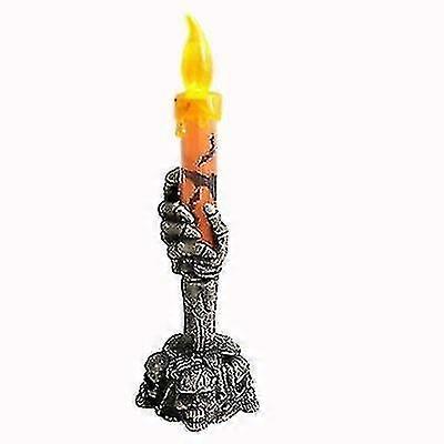 Electronic Candle Lights Halloween Skull Skeletal Lamp