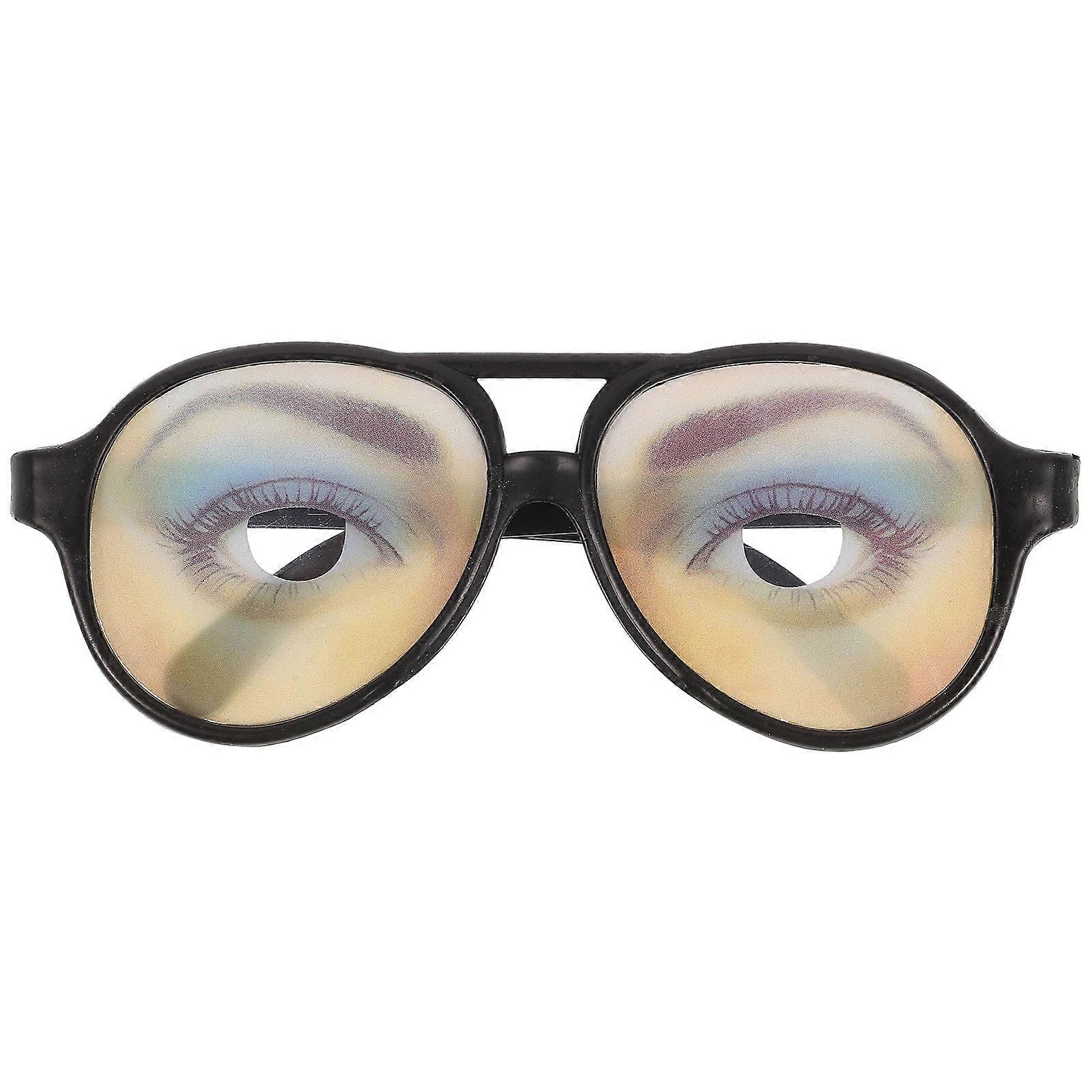 ハロウィントリックおもちゃ女性面白い目メガネいたずら変装眼鏡パーティー小道具