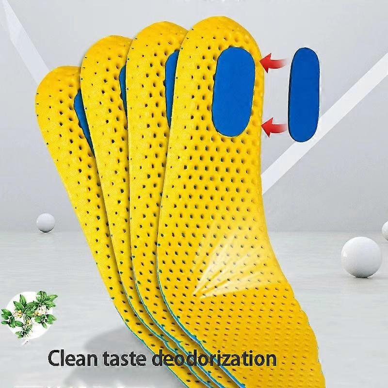 1 Pair Of Memory Foam Orthopedic Shoes Men's And Women's Breathable Mesh Insole Comfortable Deodorization Sports Running Insole