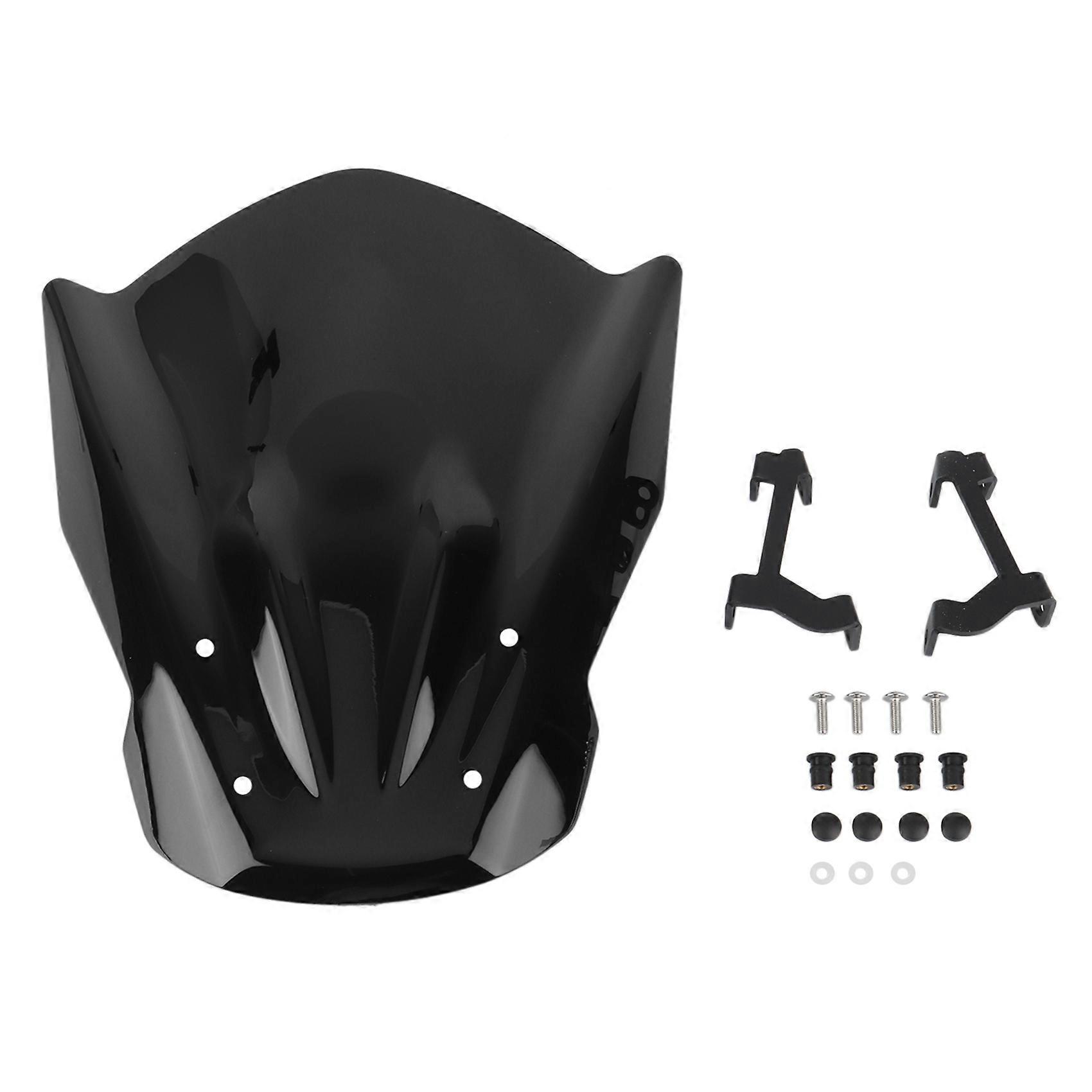 Motorcycle Windshield Windscreen with Mounting Bracket Wind Deflectors for MT07 2013-2017