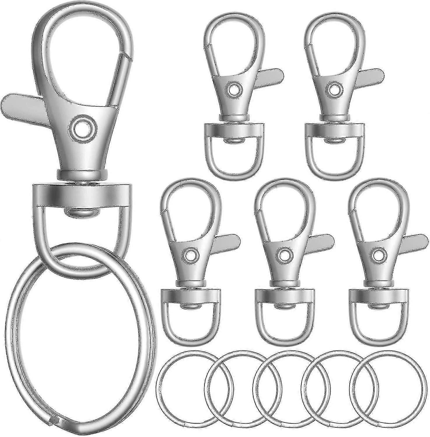 100db fém homár karom kapocs kulcstartóval. Kulcstartó cseng. Kulcsfontosságú ékszerek