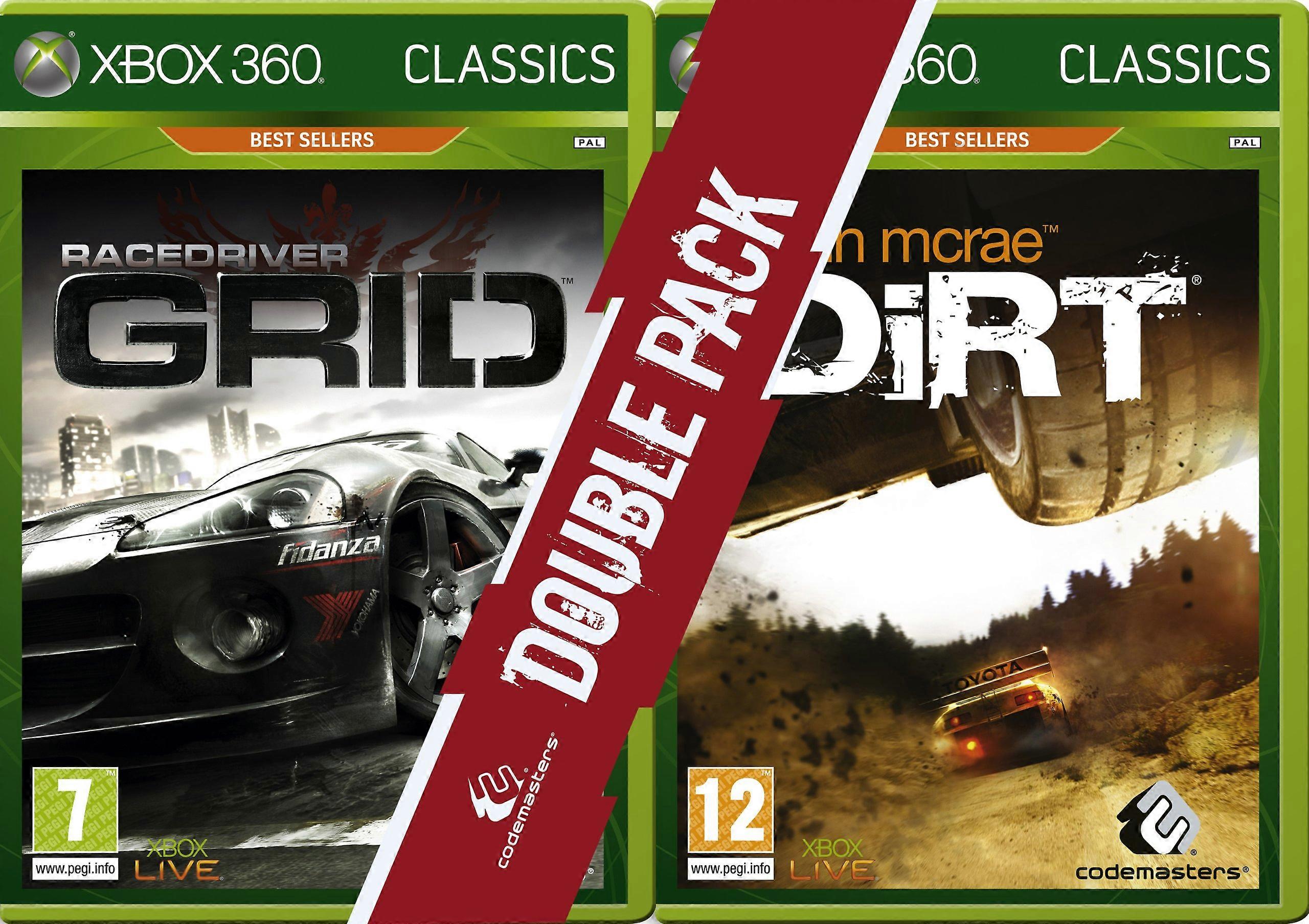Race Driver Grid  Dirt Double Pack Classics (Xbox 360) - PAL - New & Sealed