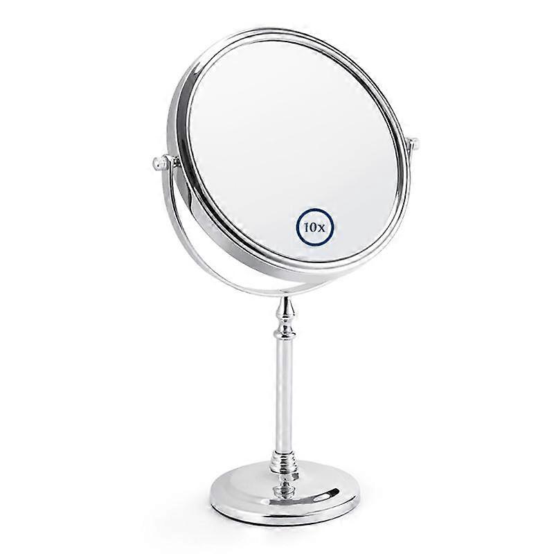 8 Inch 5X 7X 10X Magnification Makeup Mirror 360 Rotating Professional Desktop Cosmetic Mirror 8" Double Sided Magnifier stand