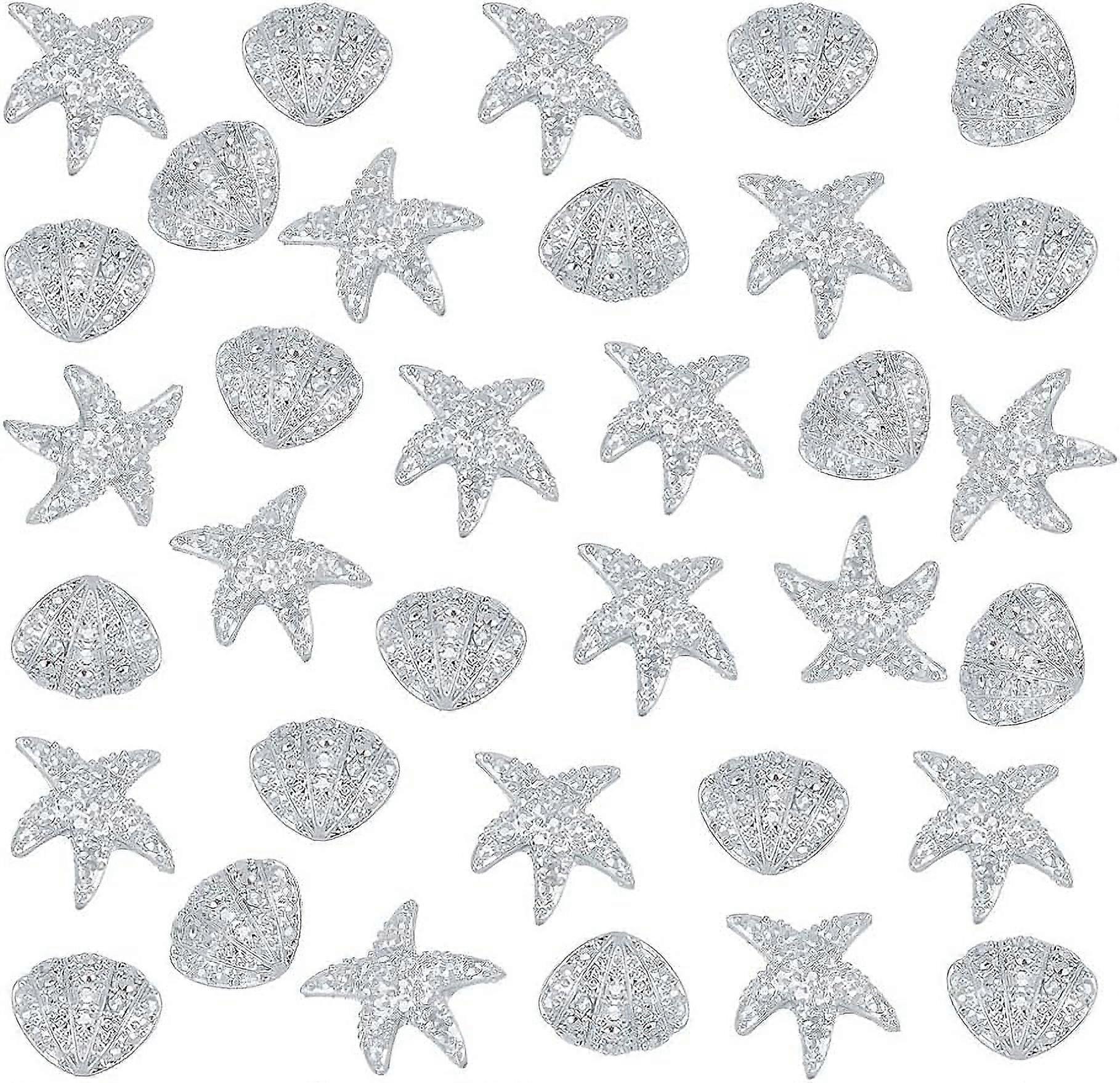 100 قطعة 2 أنماط الراتنج أحجار الراين كابوشون شل نجم البحر حشو الراتنج المحيط موضوع الراتنج كابوشون مسمار الفن الديكور الراتنج اكسسوارات لوازم اللوازم