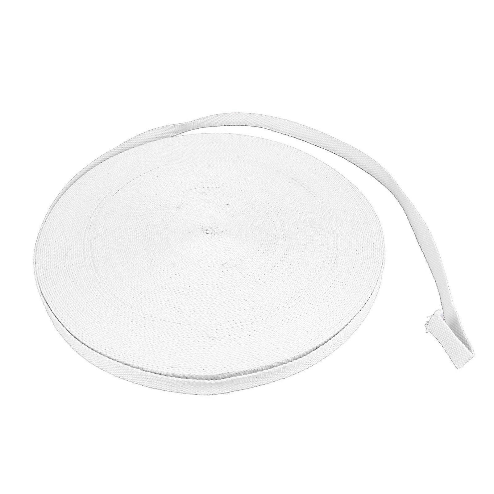 webbingstropper 50 yards 1 tommer bred 0,08 tommer tyk ren farve elastisk mellemvægt webbingbånd til håndværk DIY reparation beige 1 tommer bred 0,08 tommer tyk yemaa