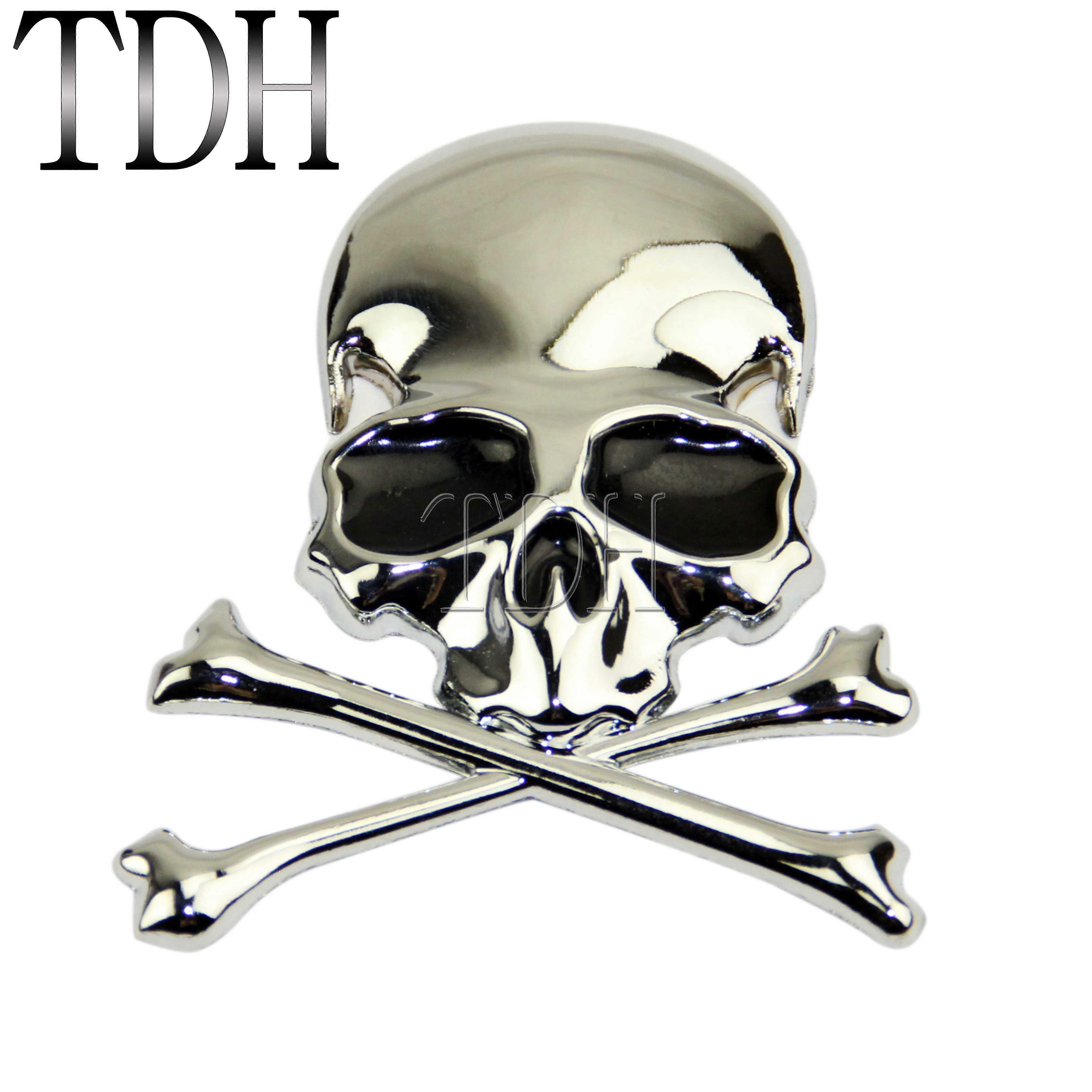 3D Chrome Metal Ocatagnal Star Car Emblem Trunk Badge Decal Sticker
