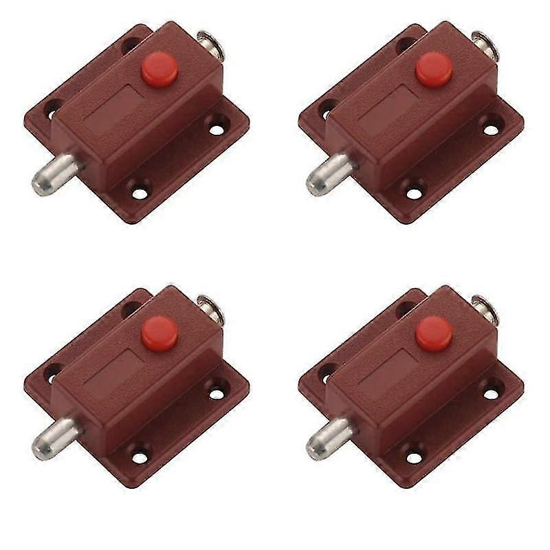 キャビネット、内外のドアラッチのための自動スプリングボタンセキュリティスライドラッチロック窓、キャビネット、寝室、バスルーム5パイ