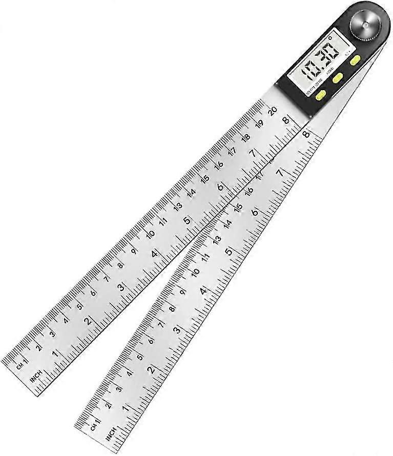 Digital Angle Ruler Protractor, 0-360 Angle Measure, Stainless Steel Angle Measurer With Lcd Display