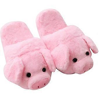Pig Slippers Cotton Slippers Home Warm Cotton Shoes Plush Slippers