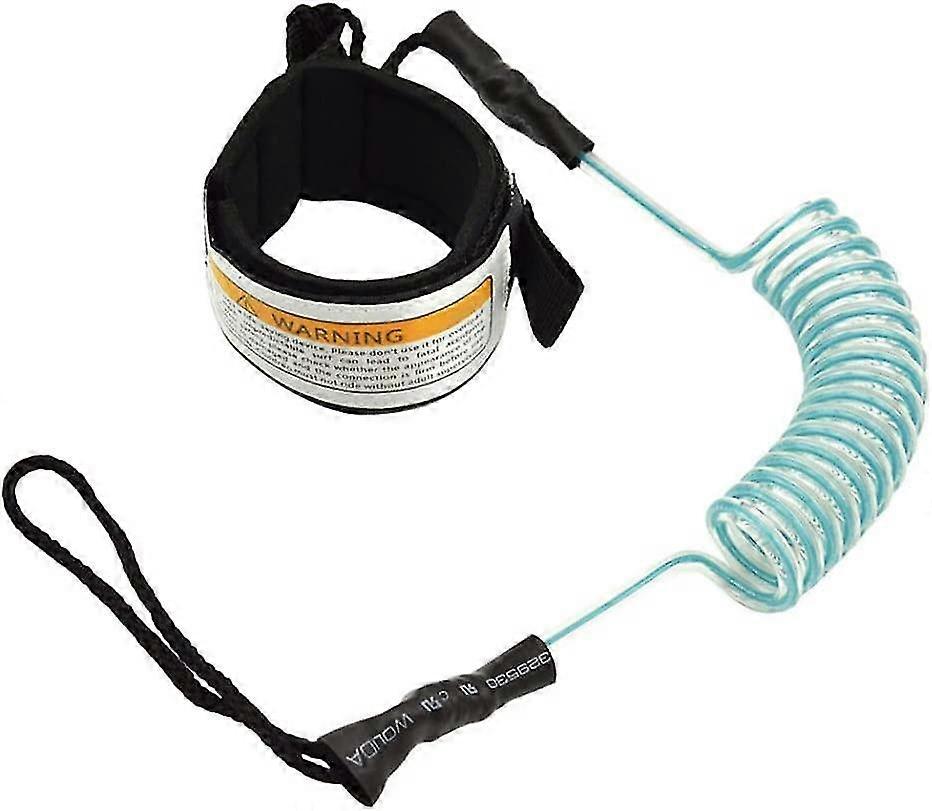 Surfboard Leash Surf Leg Rope Coiled Paddle Board Rope Soft Elastic Surfing Leash For Surfboardblue1pcs)