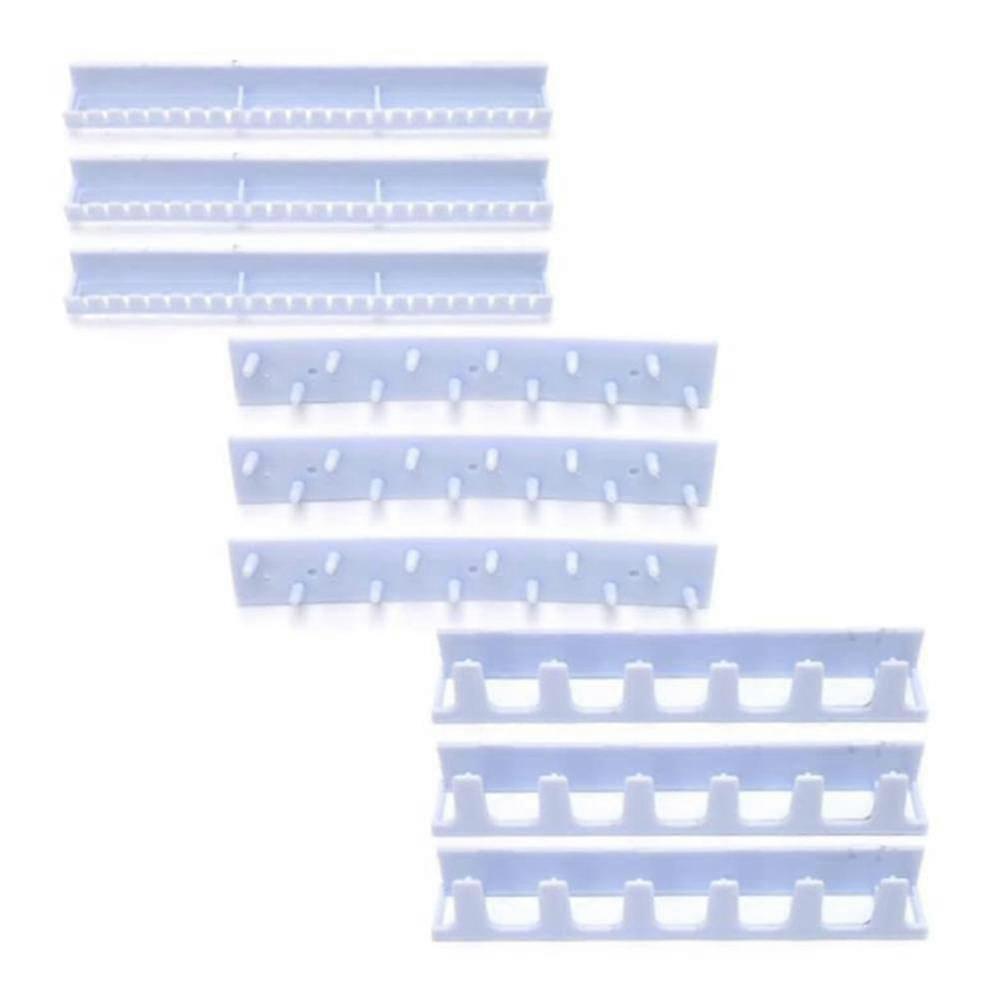 9pcs jewelry storage hooks adhesive paste hanger rack ornaments