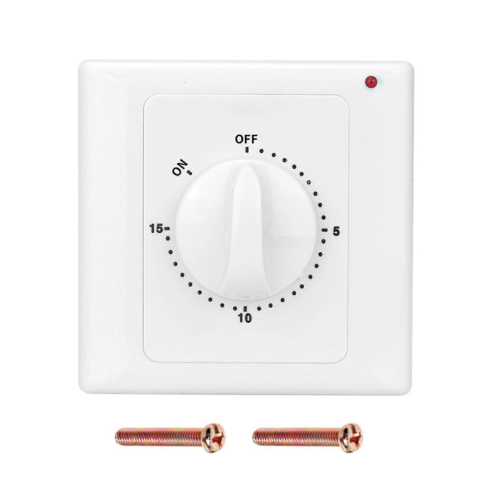 Durable & Environmentally Friendly AC220V Mechanical Timer Switch Copper Conductive Material LED Indicator Reminder