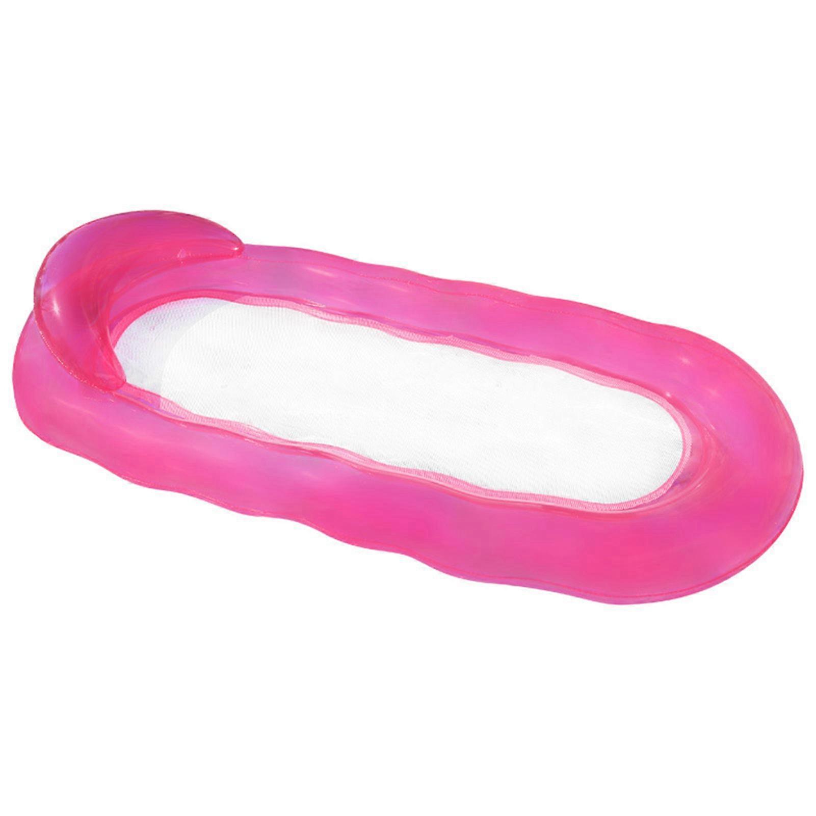 Clear Lounger Pool Float Water Fun Large Blow Up Wave Shape Floatie for Summer Pool Beach Party Props