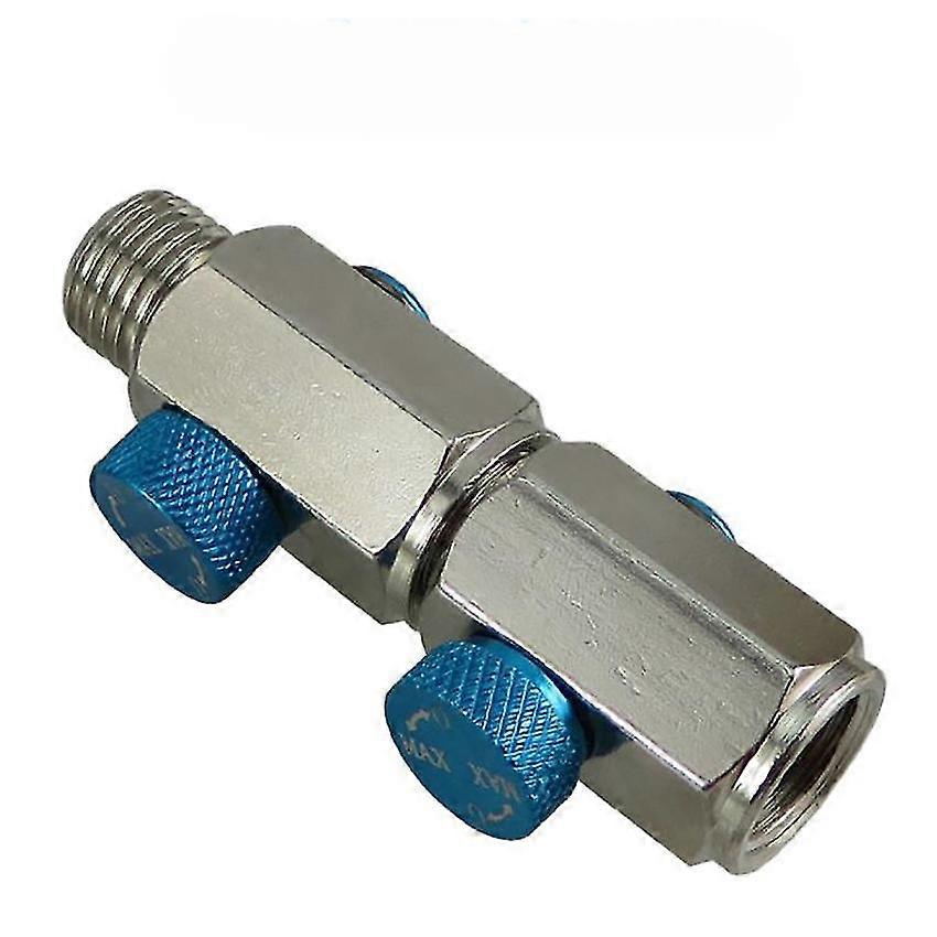 1pc Air Valve Flow Regulator Control Tool Valve 1/4\" Npt Pneumatic Tool Speed Regulating Air Adjustment Switch Air Valve