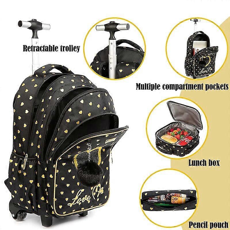 School Bag With Wheels School Rolling Backpack Wheeled Bag