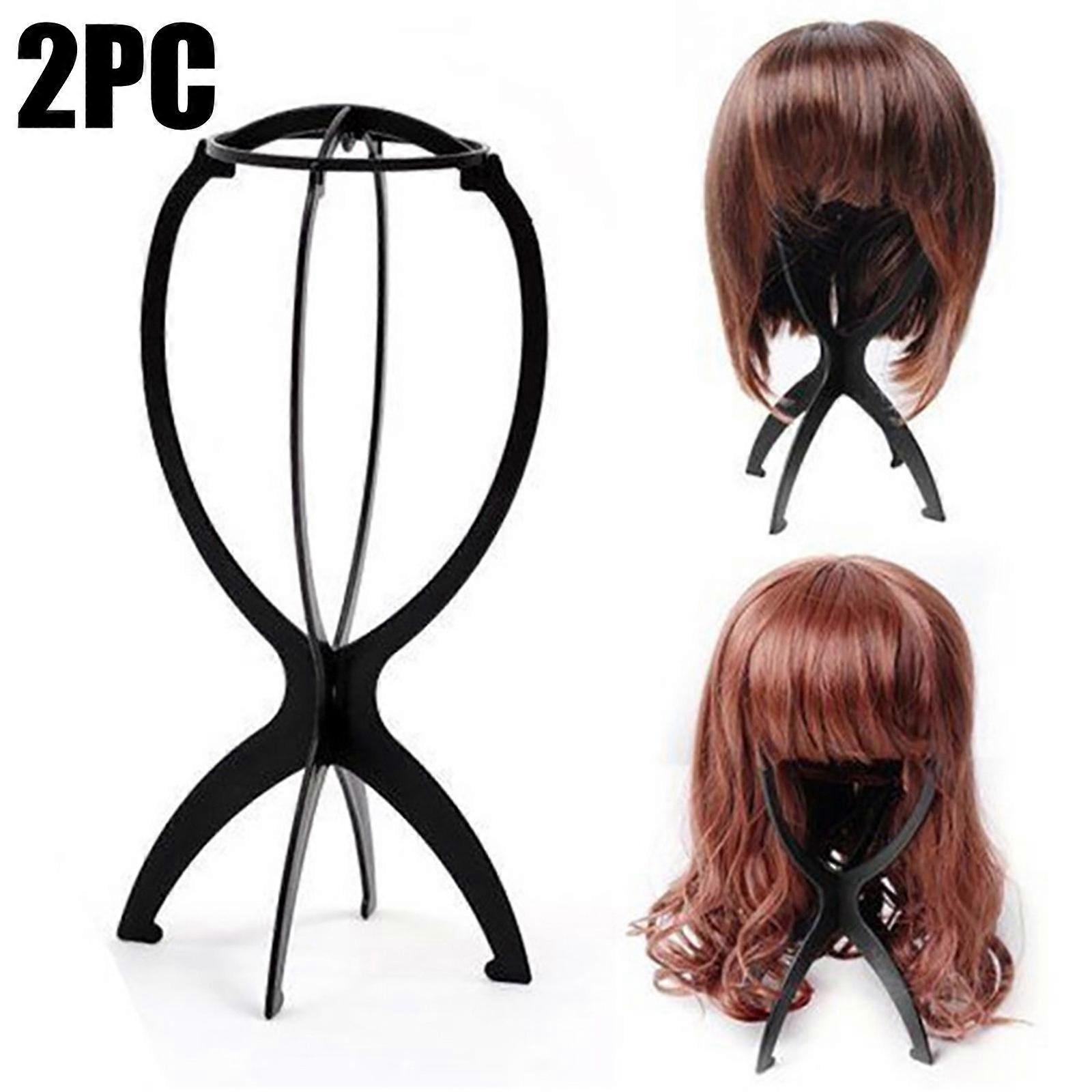 2PC Stylish Stand Tool Plastic Folding Stable Wig Hair Hat Cap Holder