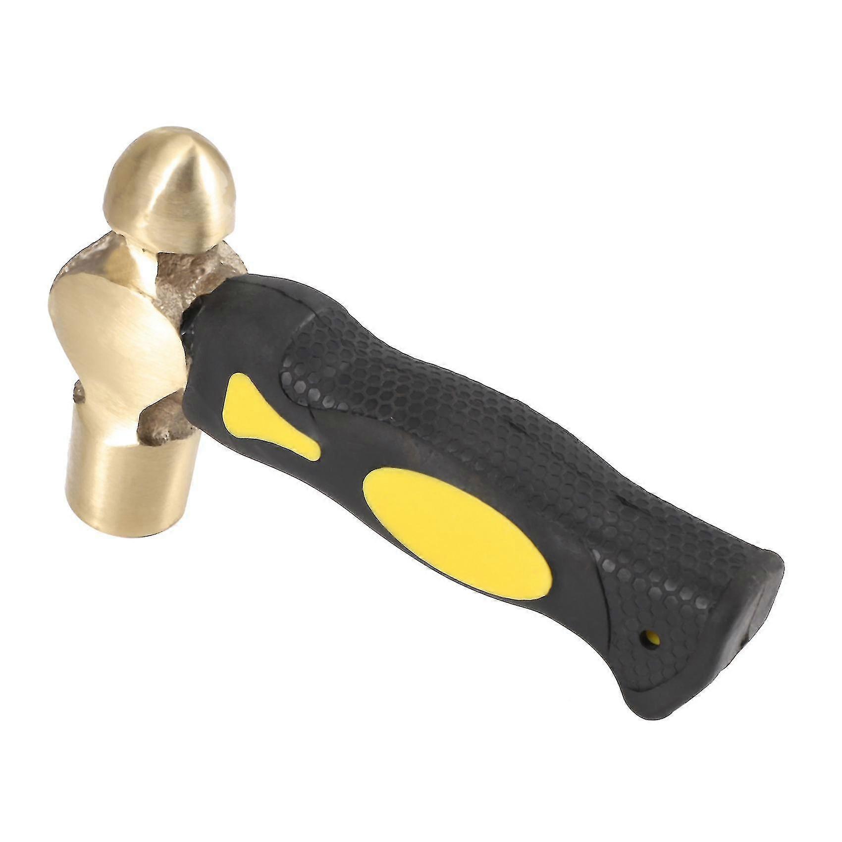 1lb ορείχαλκος μέταλλο σφράγιση σφυρί διπλής όψης σφυρί ορείχαλκου κεφάλια σφυρί ορείχαλκου με το σίδερο για τις τέχνες κοσμήματα Ma