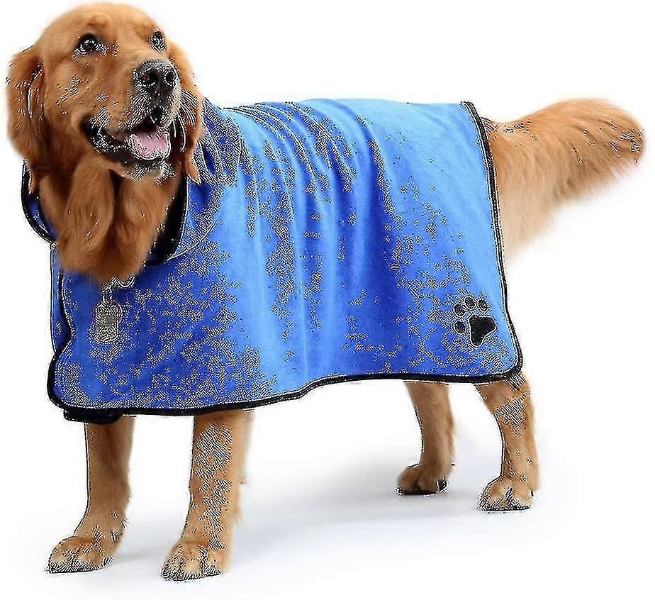 Dog Bath Towel Microfiber Soft Drying Bathrobe Ultra-absorbent