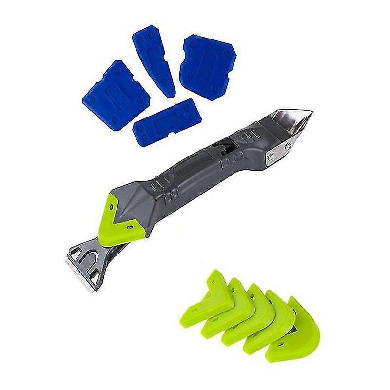 Silicone Grout Scraper 5 In 1 Silicone Gasket Set 10pcs 5 In 1 Silicone Grout Remover With High Quality Stainless Steel Grout Scraper Floor Smoother F