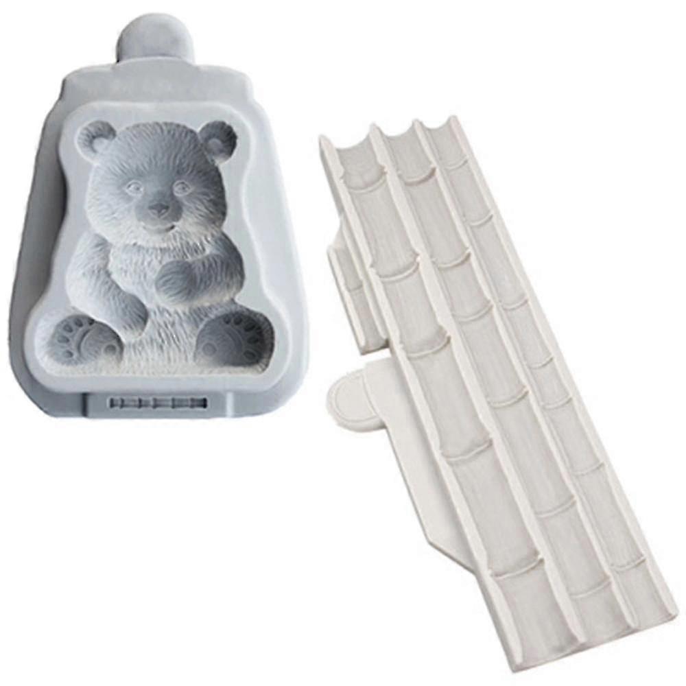 Bamboo Panda Silicone Mold Chocolate Baking Tools Compatible With Cakes