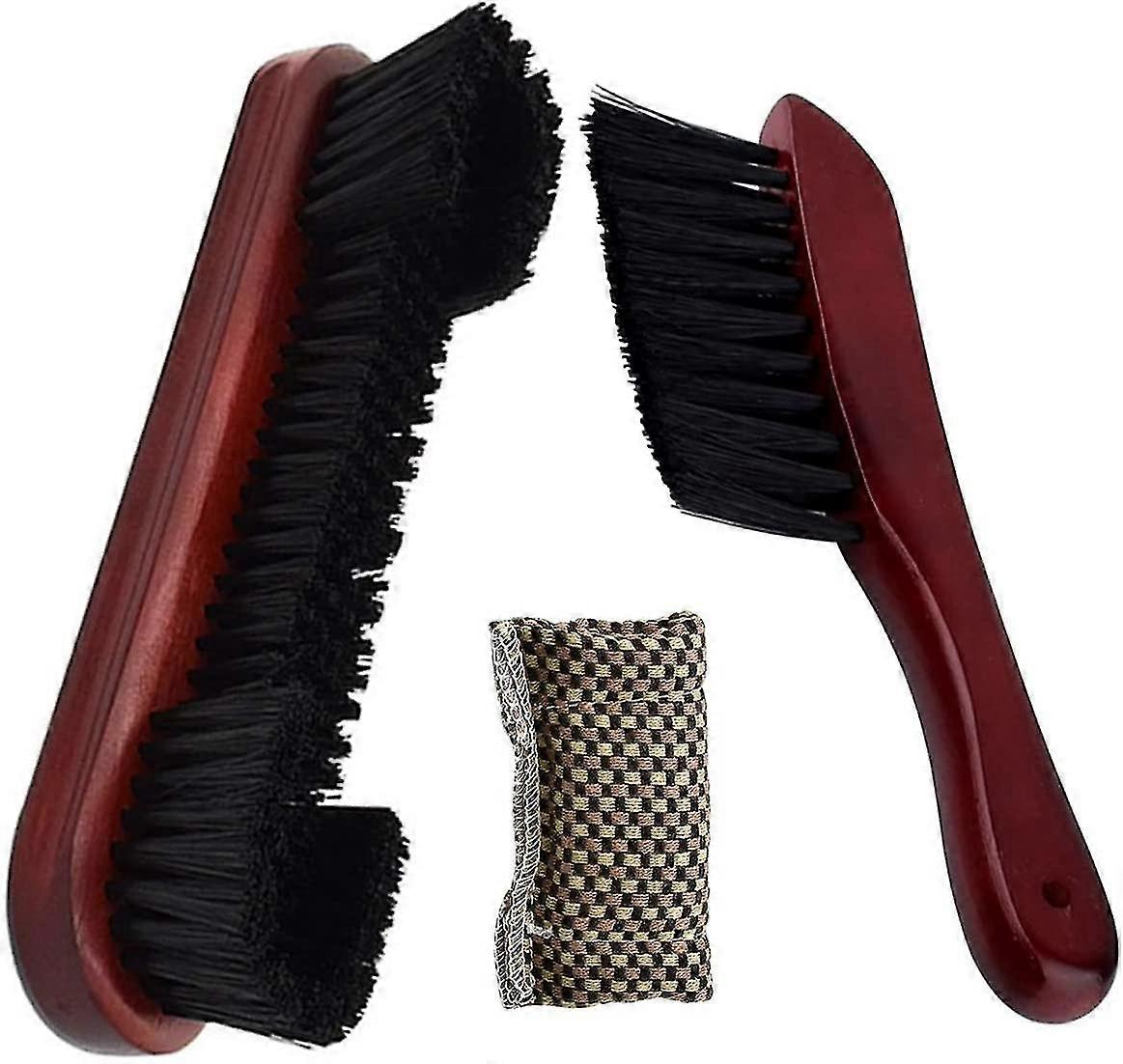 2pcs Pool Table Brush Cleaner Kit, Billiard Pool Table Brushes Wooden Billiard Snooker Pool Table Brush