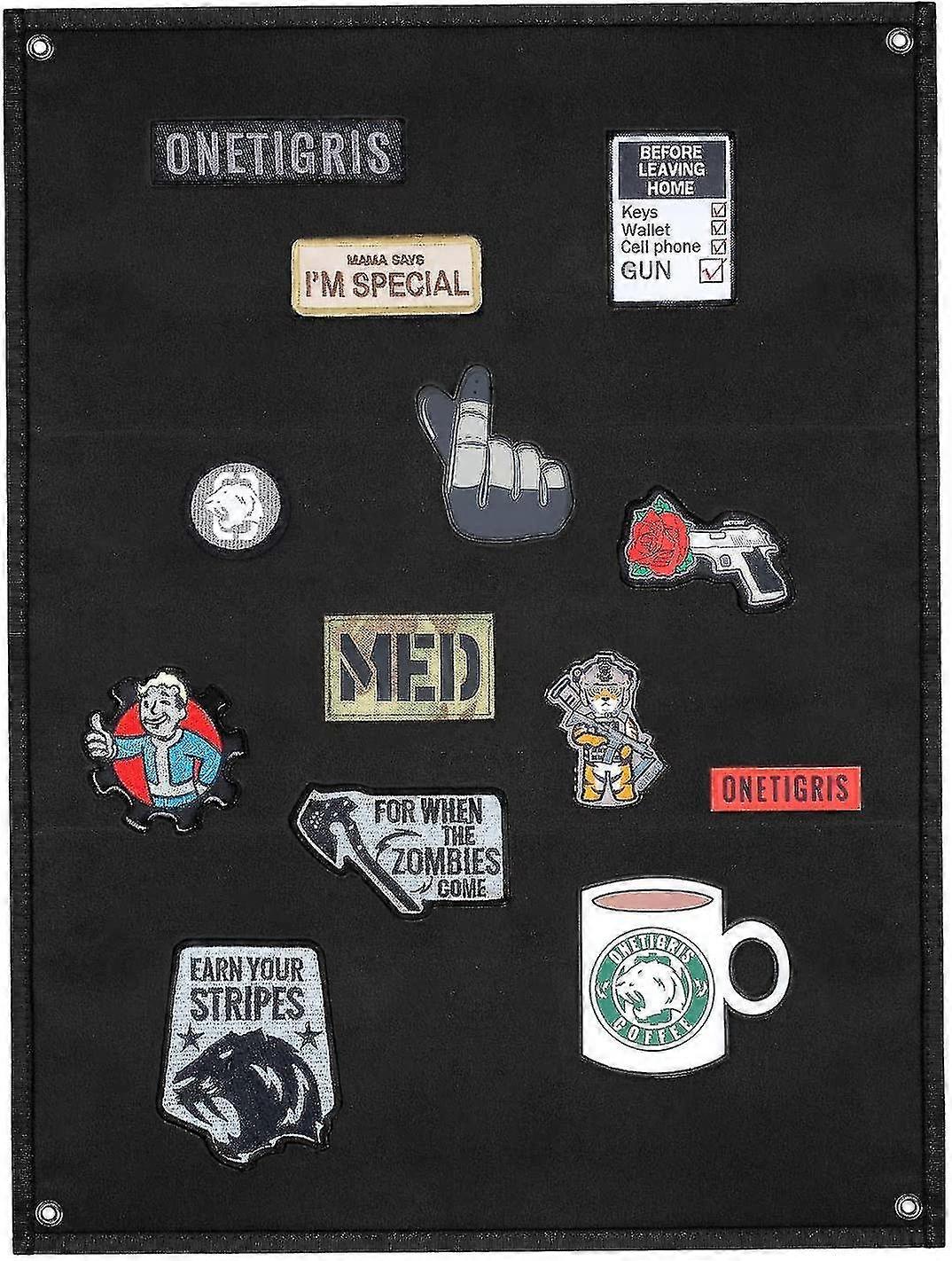 Military Tactical Patch Holder Board Morale Patch Collection Board Display Poster