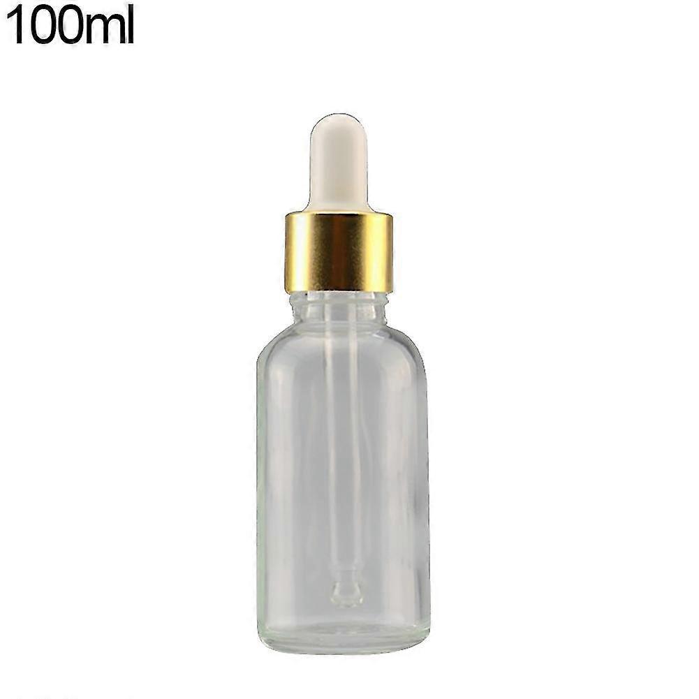 Mini 5ml-100ml Transparent Glass Reagent Liquid Pipette Empty Cosmetic Bottle Qinhai