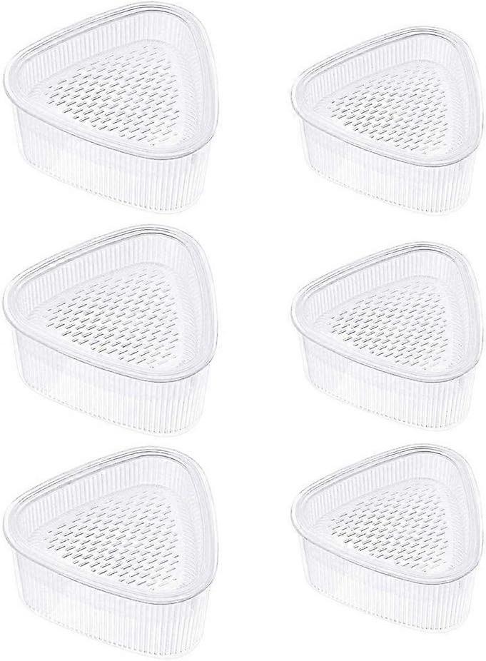 6 Pcs Triangle Sushi Mold Onigiri Maker Bento Press Mold DIY Tool Triangle Rice Ball
