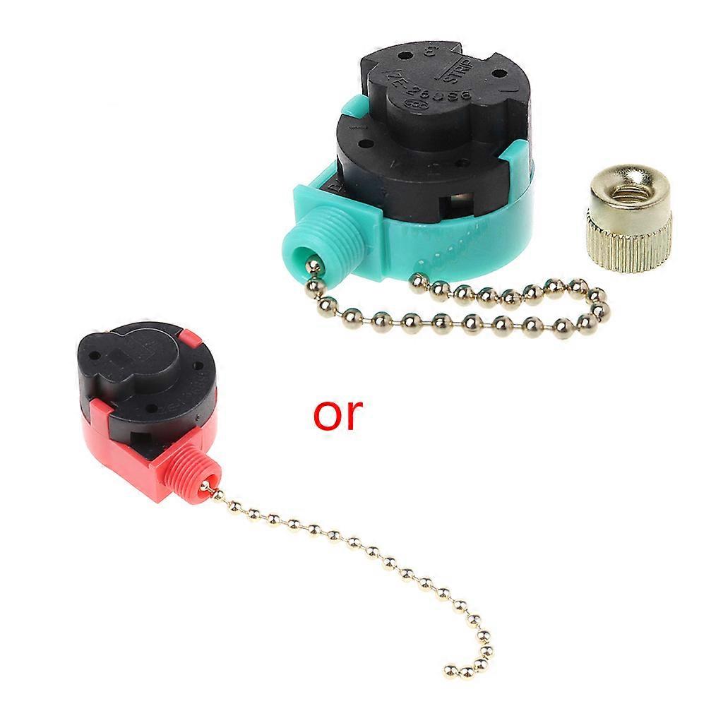 3A/250V 6A/125V Zipper Switch 3 Speed Pull Chain Control Nickel Fan Wall Switch