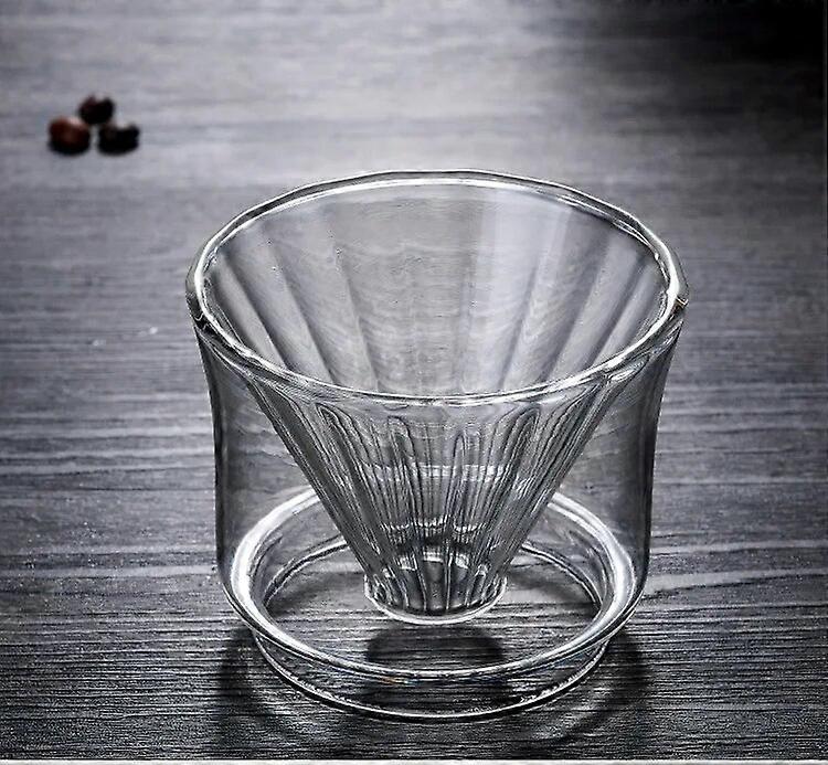 Heat-Resistant Glass Coffee Maker Server 400ml Pot Heatable Pitcher Teacup Double Layer Filter Cup Funnel Hand Drip Dripper Set