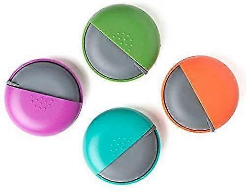Decorative Pill Box Cute Size for Purse Locking Small Daily Case (Group,4)