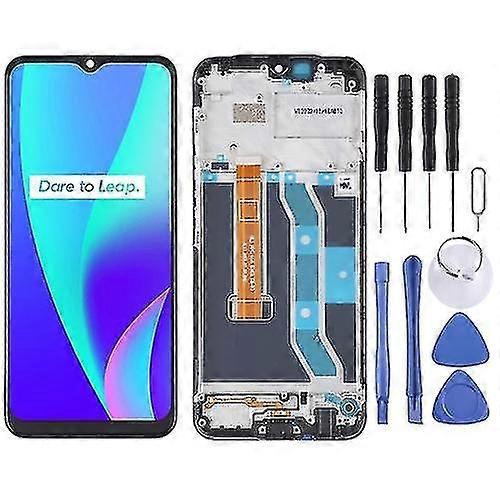 Replacement Lcd Screen And Digitizer Full Assembly With Frame Compatible With Oppo Realme C15 Rmx2180(qualcomm Version)