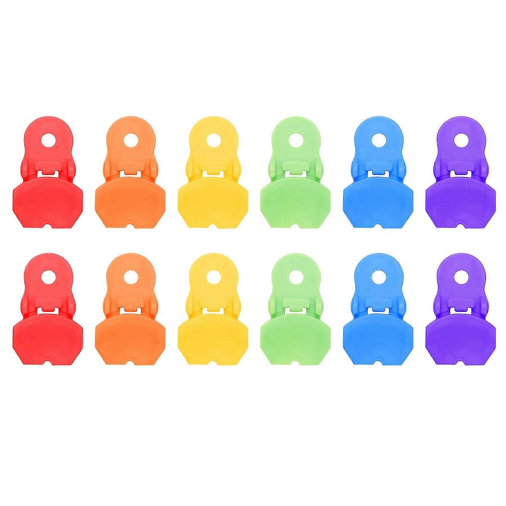 12 Pieces Color Manual Easy Can Opener, Premium Plastic Shields Tab Openers, Leakproof Soda Can Lid