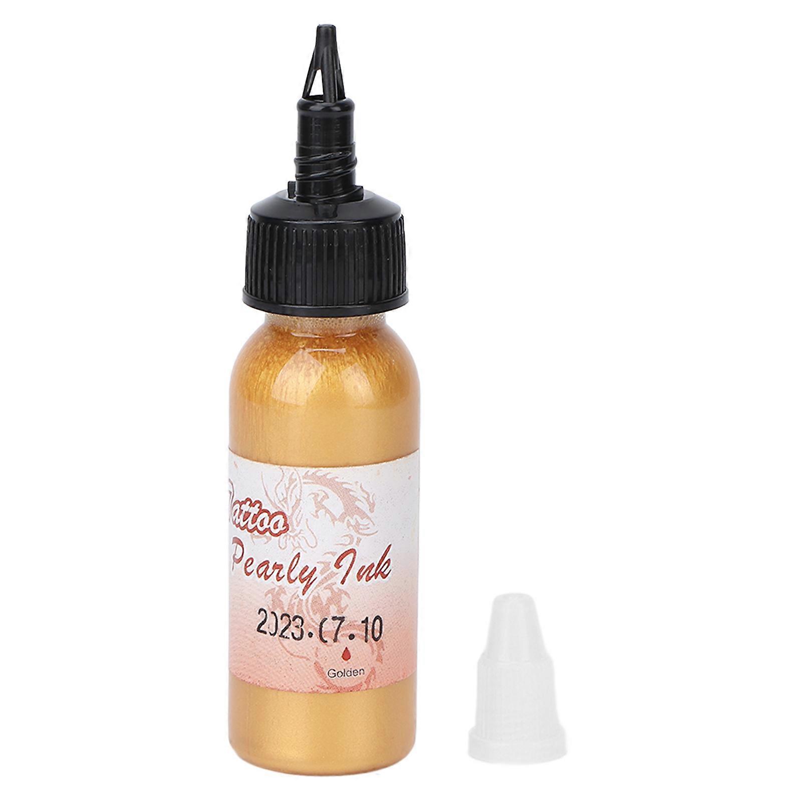 Liquid Pigment DIY Body Paint Ink Liquid Dye Making Supplies for DIY Crafts Art Making 30mlGold