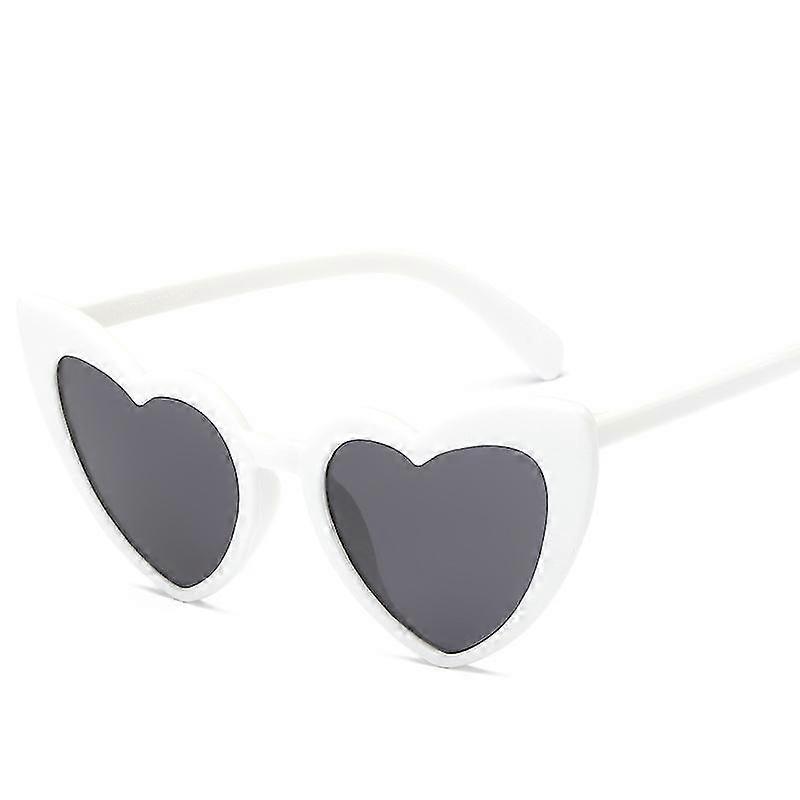 Retro Heart Shaped Sunglasses Lady Oversized Uv400