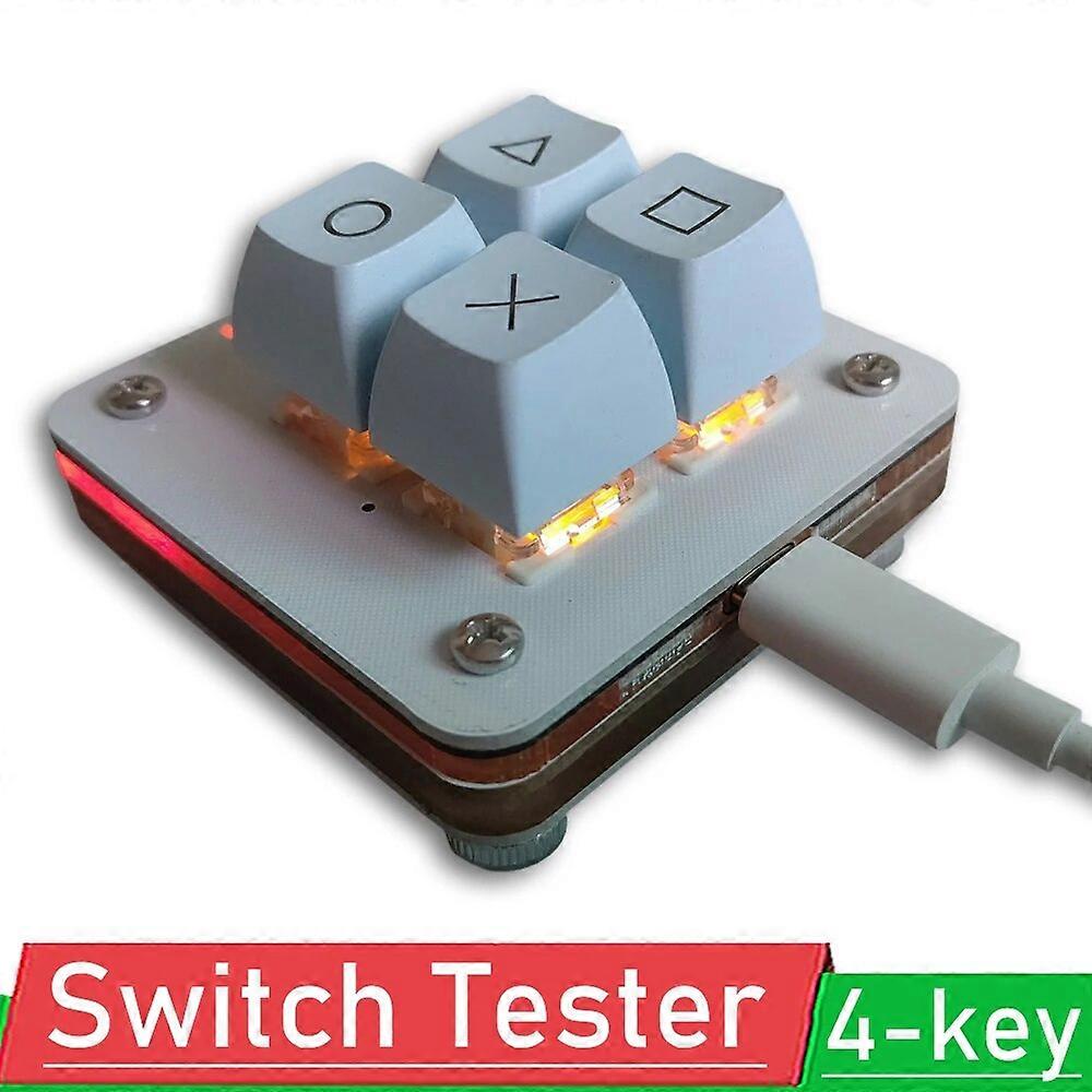 Customized 4-key TYPEC hot plug Switch Tester Customized silent office design Mechanical keypad