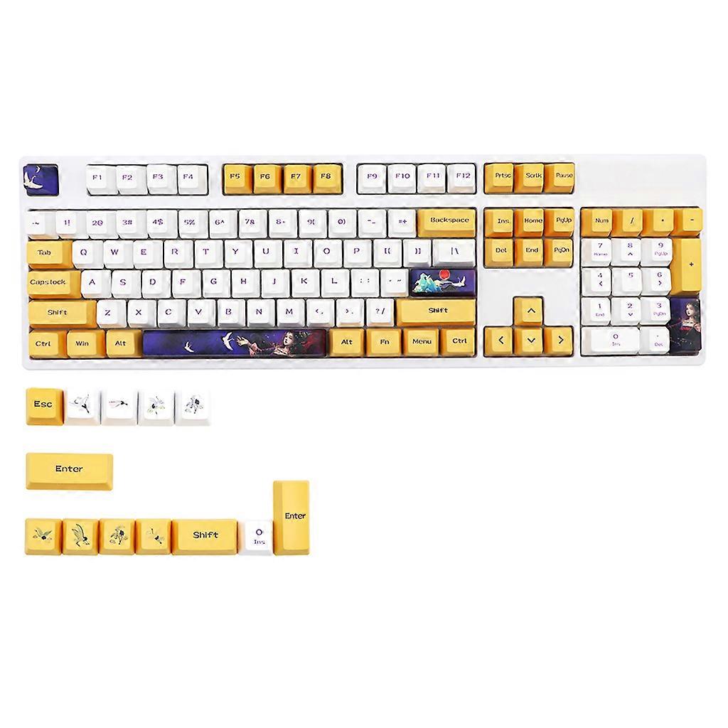Mechanical Keyboard Keycaps Custom OEM Profile 117Keys Dye Sub for Key Cover Compatible Cherry MX Switch DZ60 GK61 SK61