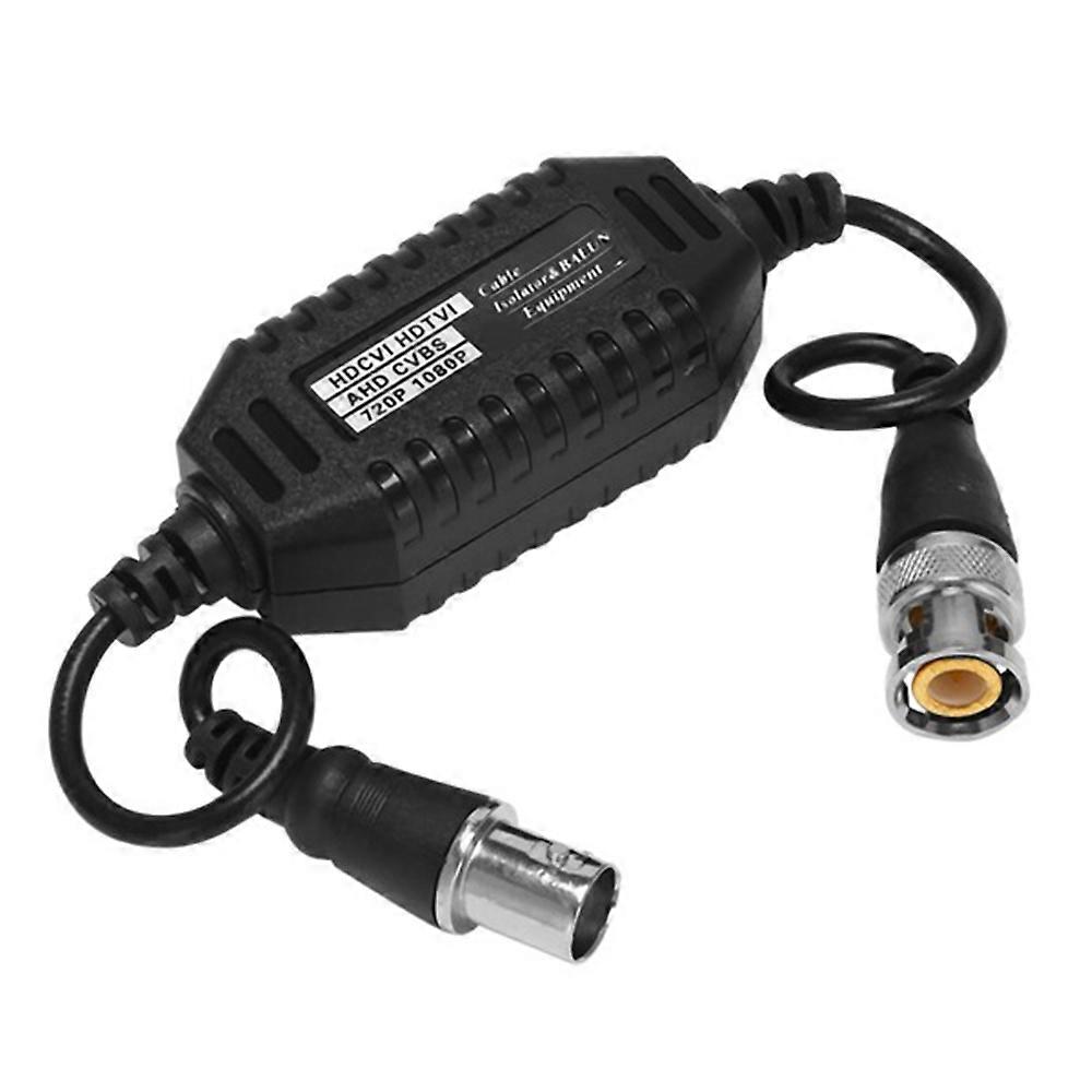 1Pack Coaxial Video Ground Loop Izolator Balun de la bărbat la femeie pentru camera CCTV