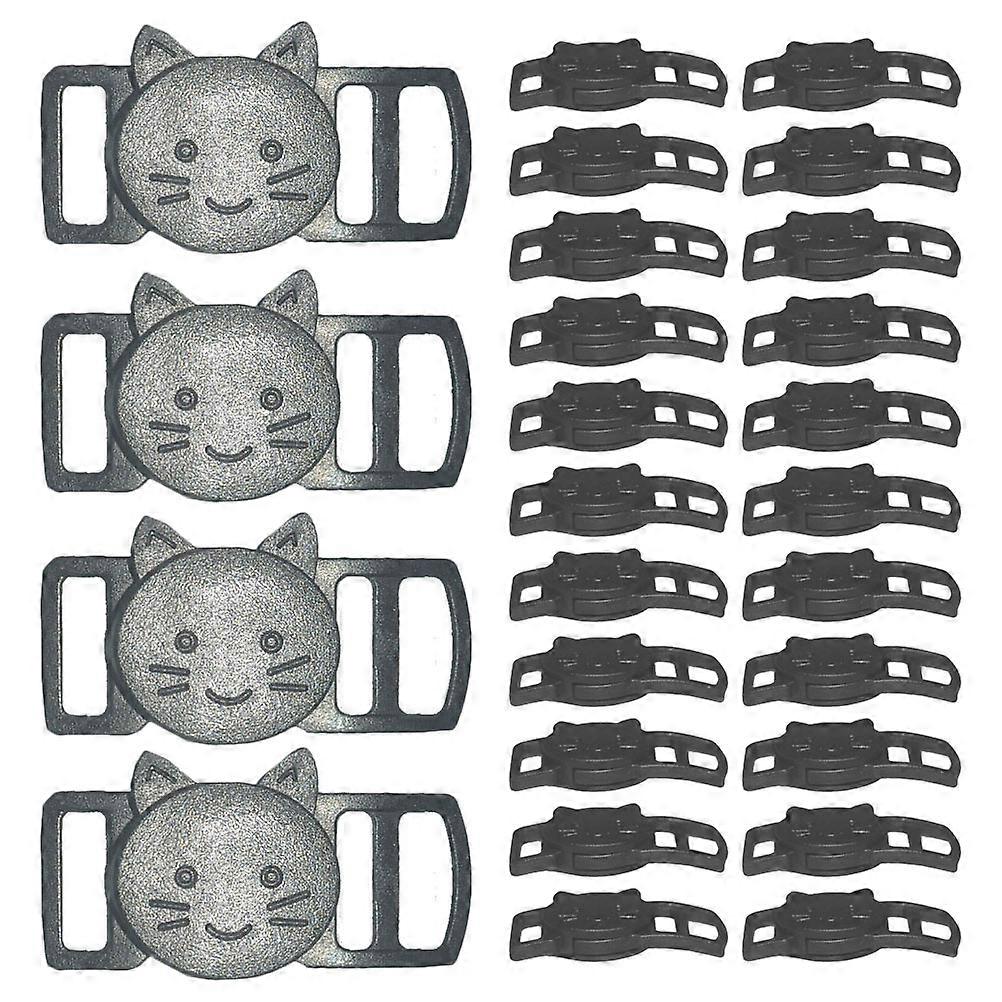 100Pcs Side Release Buckles Detachable Plastic Buckles Strap Buckles Kitten Pattern Side Release Buckles