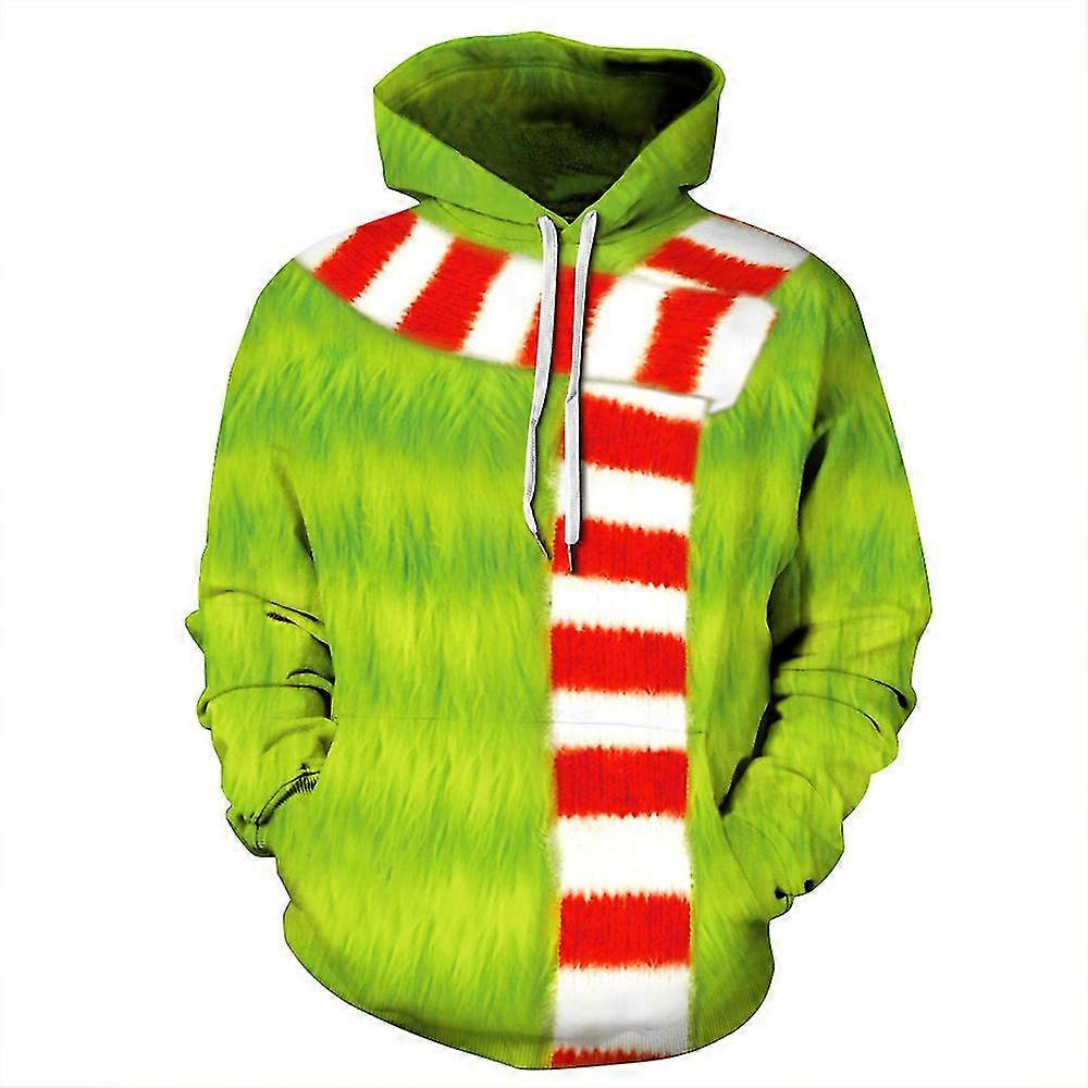 Χριστούγεννα Unisex Η καινοτομία Grinch Hoodie μακρύ μανίκι 3d εκτύπωση πουλόβερ μπλούζες μπλούζα μπλούζα για τους άνδρες γυναίκες ενηλίκων