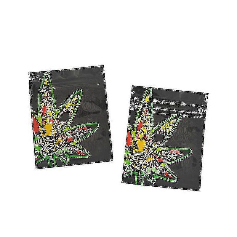 7x9cm Reusabl Nourriture Stockage Feuilles Ziplock Sacs Imperméable À L’eau Emballage Cooki Transparent Sac Imprimer Pochettes De Stockage-ykc