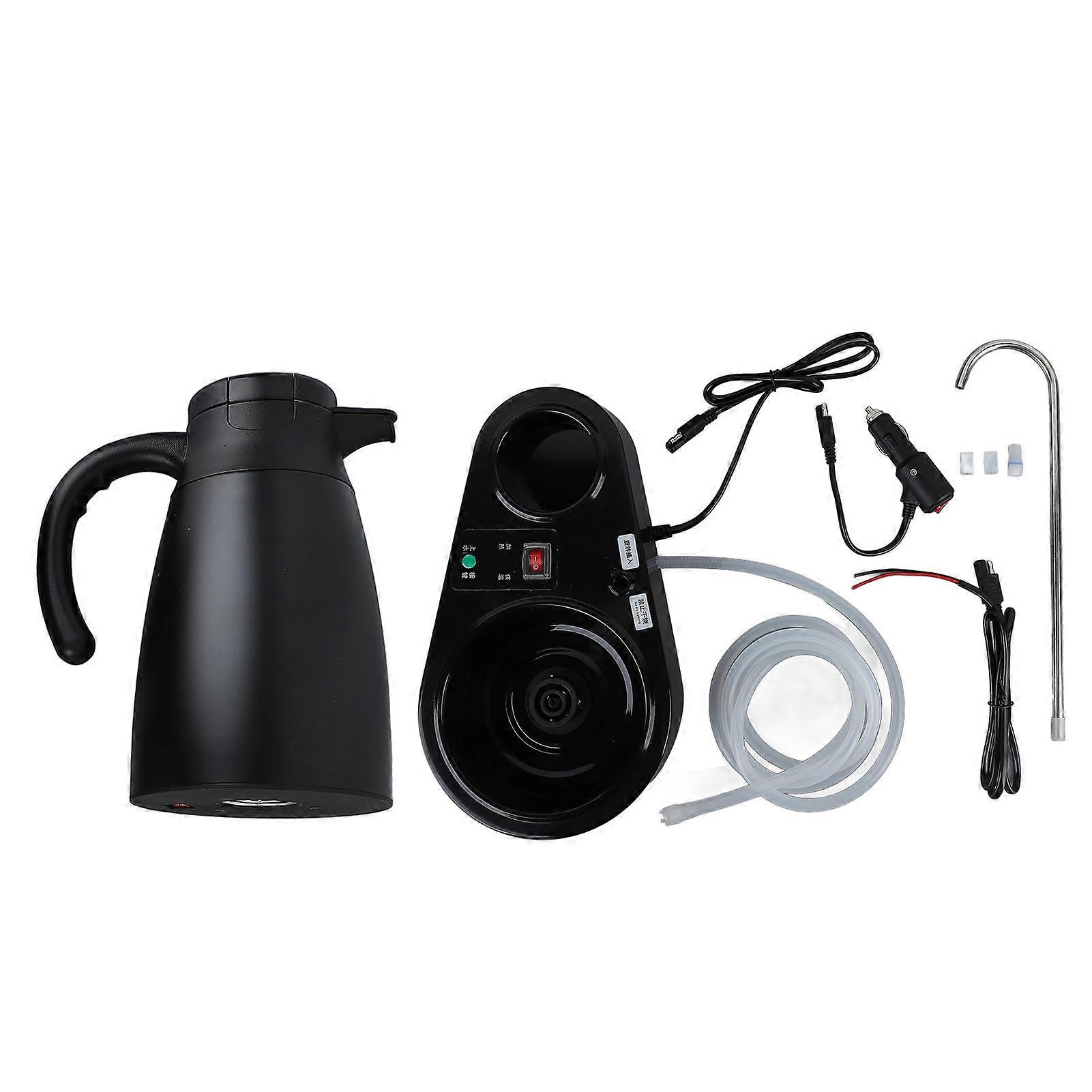 Bollitore elettrico per auto 1200 ml Bollitore elettrico per tè e caffè in acciaio inossidabile da 1200 ml 24 V (YMCAT)